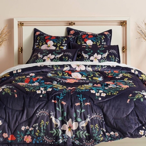 2 Rifle paper co. For Anthropologie matching euro shams 26x26 - Picture 3 of 11